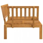 Narożna sofa ogrodowa z deseczek, lite drewno akacjowe 4
