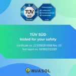 NuaSol - Jednopanelowy Zestaw Montażowy Elektrowni Balkonowej 6