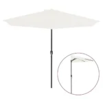 Parasol klasyczny VidaXL beżowy 300 x 223 cm 10
