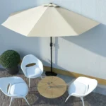 Parasol klasyczny VidaXL beżowy 300 x 223 cm 2