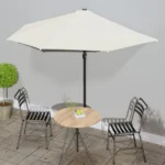 Parasol klasyczny VidaXL beżowy 300 x 223 cm 8