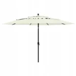Parasol klasyczny VidaXL biały 350 x 260 cm