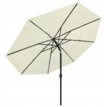 Parasol klasyczny VidaXL biały 350 x 260 cm 3