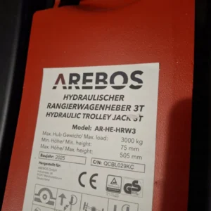 Podnośnik hydrauliczny 3T warsztatowy samochodowy żaba lewarek patrz OPIS 2