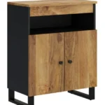 vidaXL Komoda dwudrzwiowa, 60x33x75 cm Drewno lite Mango