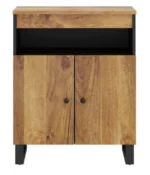 vidaXL Komoda dwudrzwiowa, 60x33x75 cm Drewno lite Mango 2