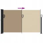 VidaXL Markiza tarasowa 500 x 120 cm beżowy 5