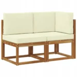 VidaXL Modułowa sofa na zewnątrz 2 Sztuki, zestaw kanapa ogrodowa, modułowa