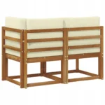 VidaXL Modułowa sofa na zewnątrz 2 Sztuki, zestaw kanapa ogrodowa, modułowa 5