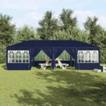 VidaXL Namiot Imprezowy Niebieski Wiata tworzywo sztuczne 800 x 400 x 266cm 3
