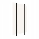 vidaXL Parawan 3-panelowy, biały, 150 x 180 cm 5