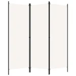 vidaXL Parawan 3-panelowy, biały, 150 x 180 cm 6