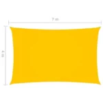 VidaXL Prostokątny żagiel ogrodowy, tkanina Oxford, 4x7m 3