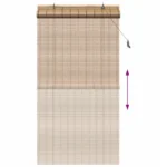 VidaXL Roleta bambusowa, naturalna 100 cm x 220 cm 9