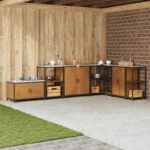 VidaXL Szafka do przechowywania w kuchni, HATTEM Rdzawa 90 x 50 x 92 cm 4