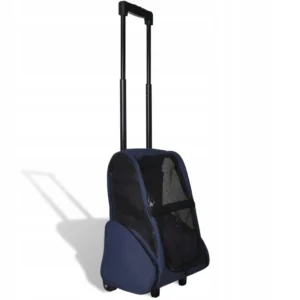 VidaXL Transporter dla psa niebieski uniwersalny 25 cm x 40 cm 53 cm 2