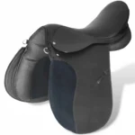 Zestaw do osiodłania konia 17,5" z naturalnej skóry czarny 18 cm 5 w 1 7